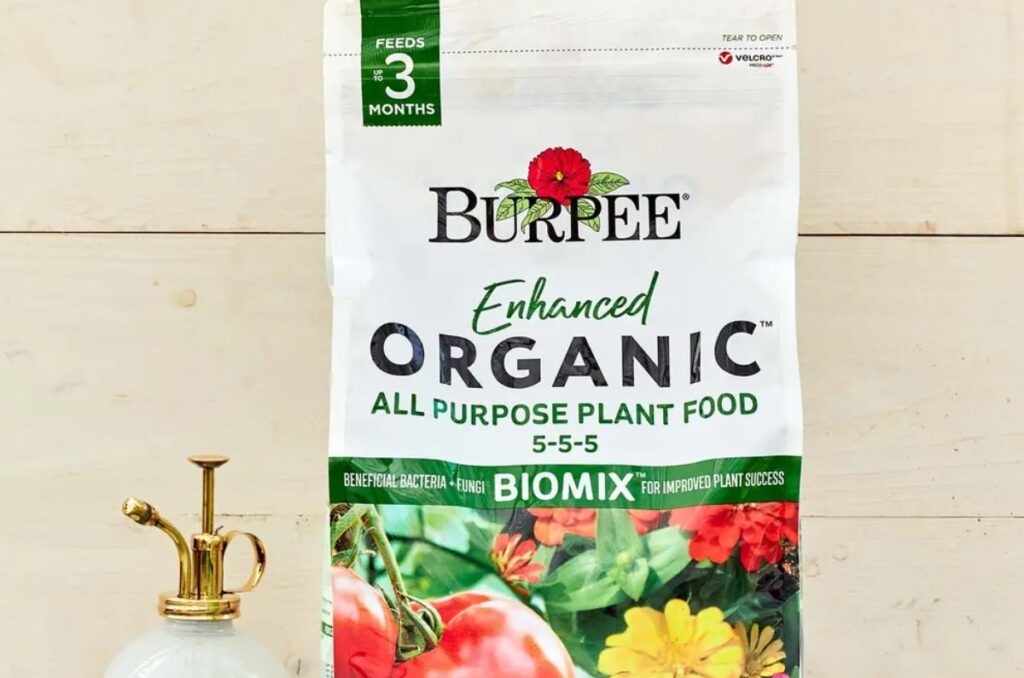 burpee 5-5-5 organic all-purpose fertilizer for vegetable garden