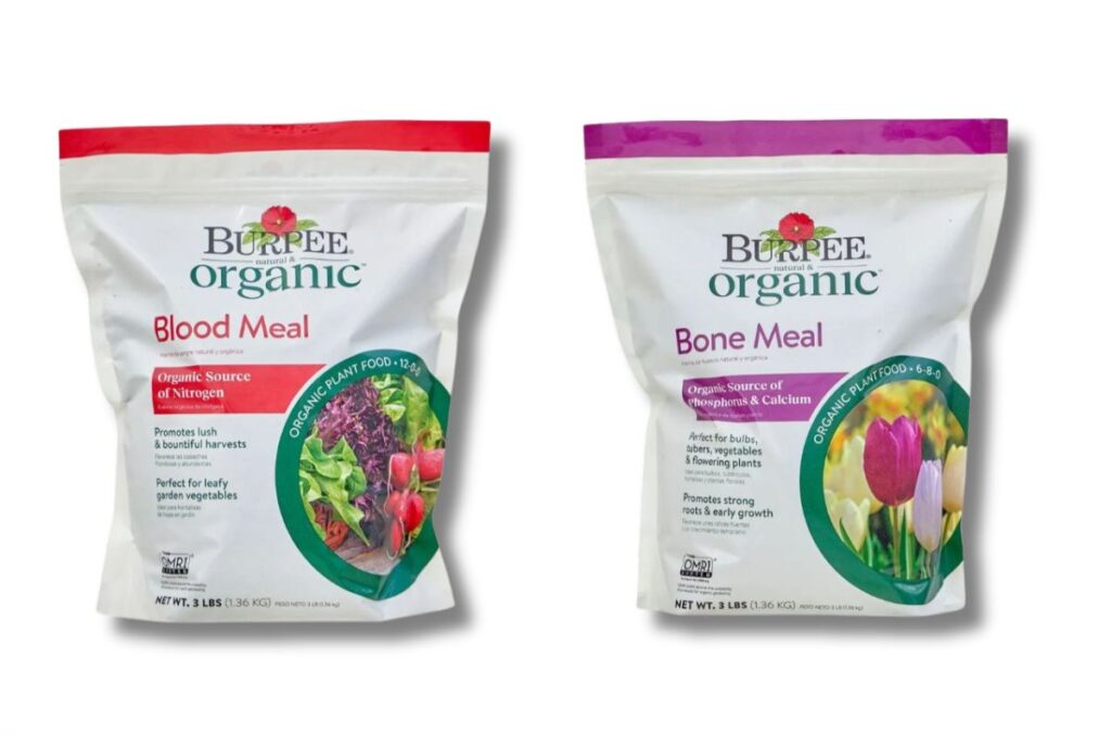 organic blood meal and organic bone meal fertilizers